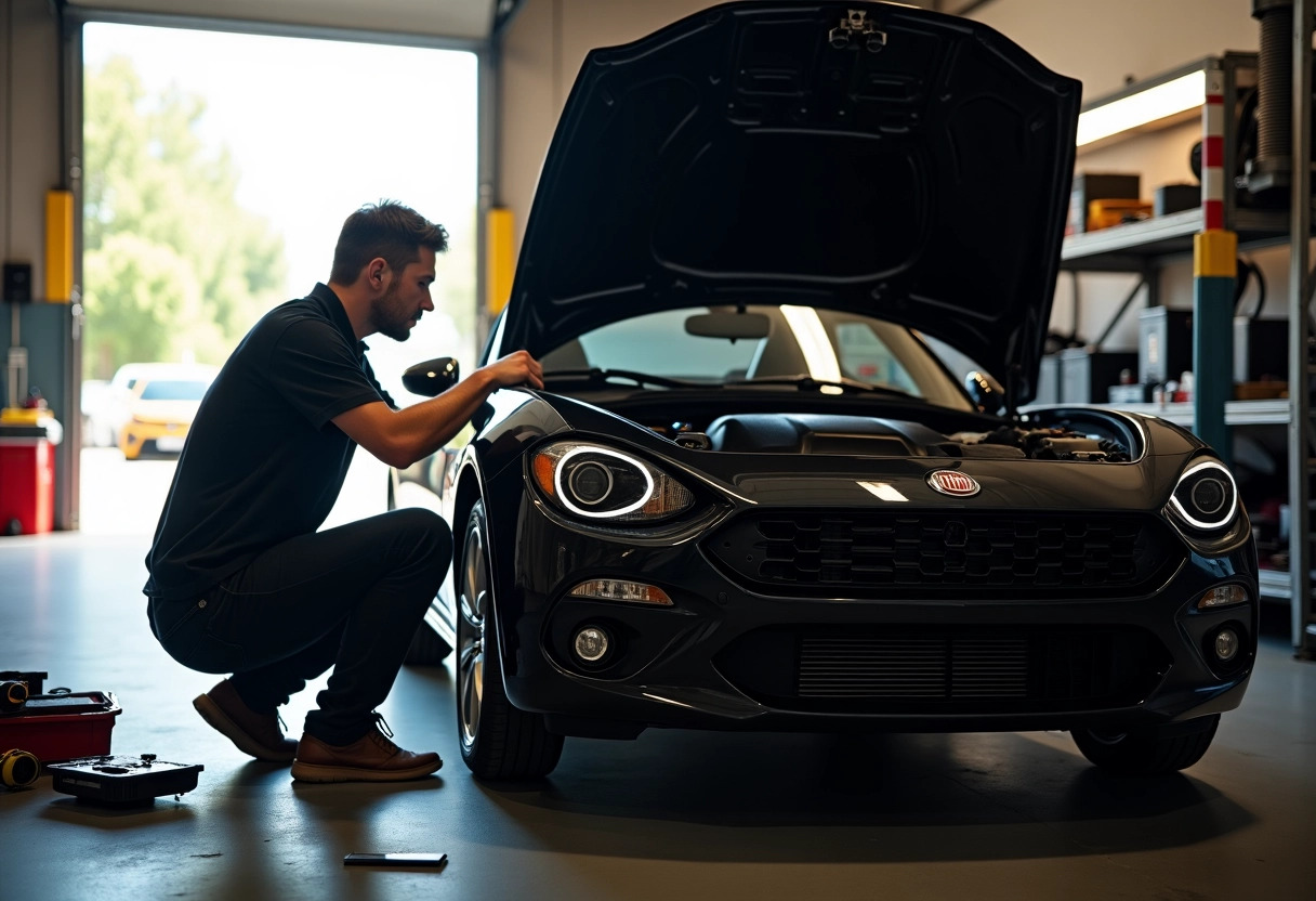 fiat 124 spider  entretien